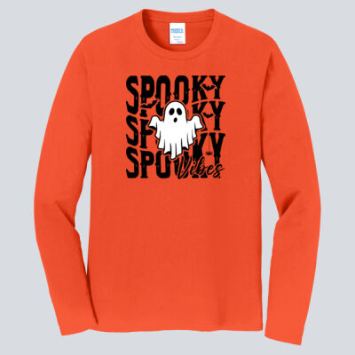 Adult Long Sleeve Shirt - Fall - Spooky Vibes  Thumbnail
