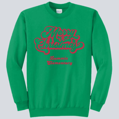 Adult Crewneck - Winter - Merry Christmas Red Thumbnail