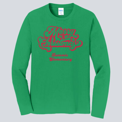 Adult Long Sleeve Shirt - Winter - Merry Christmas Red Thumbnail